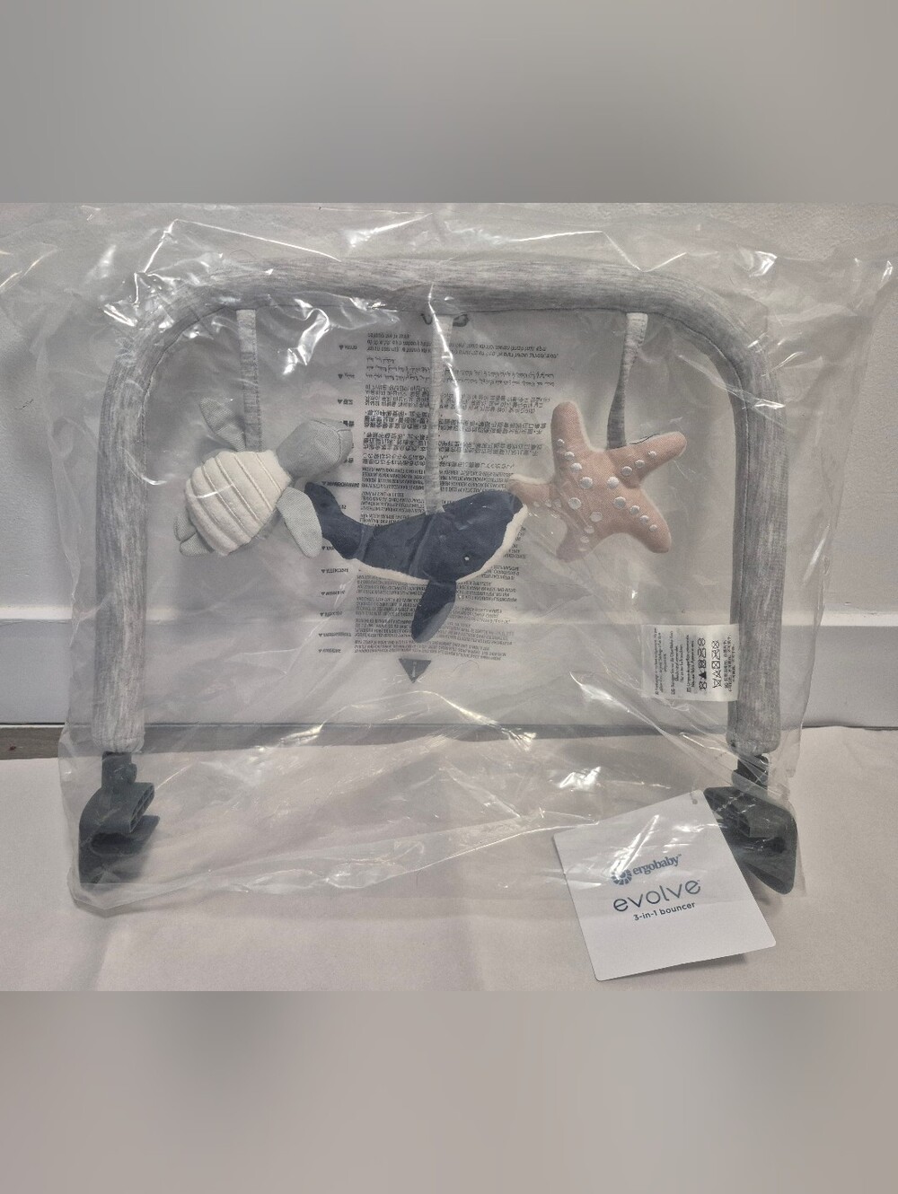 Ergobaby Evolve 3-in-1 Bouncer Toy Bar (Ocean Wonders) NWT